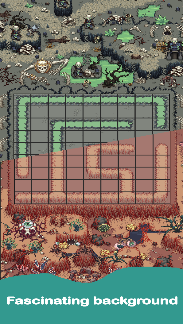 Mazemorize maze across detailed fantasy backgrounds