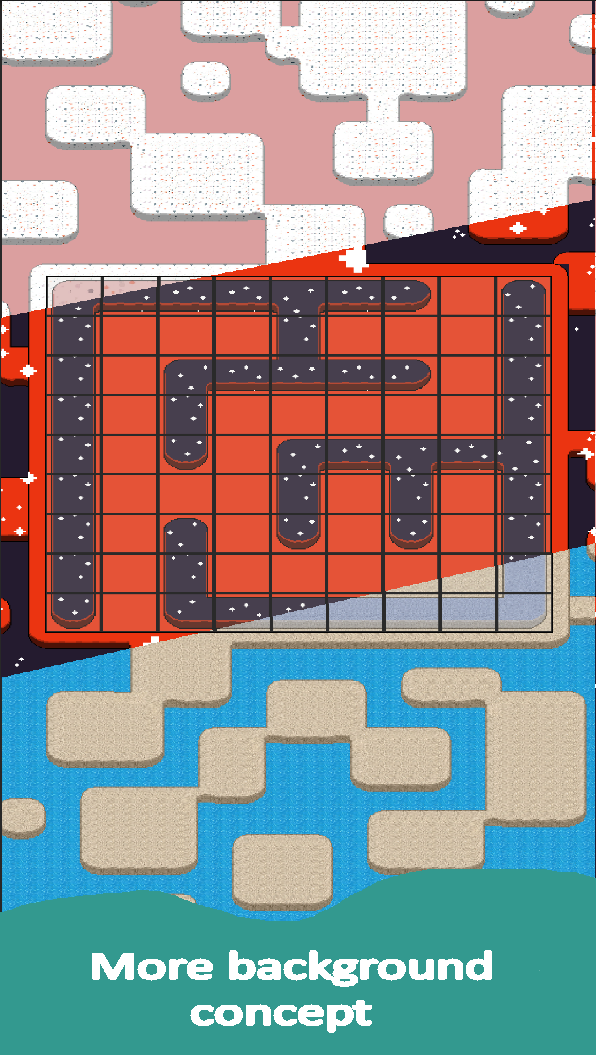 Mazemorize maze shown across multiple background concepts